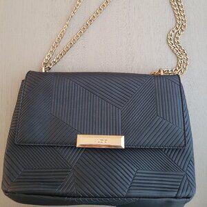 Aldo black quilted crossbody bag